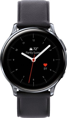  Samsung - Galaxy Watch Active2 Smartwatch 40mm Stainless Steel LTE (Unlocked) - Silver