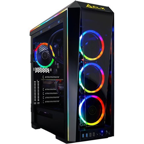 CLX - SET Gaming Desktop - AMD Ryzen 9 3900X - 32GB Memory - NVIDIA GeForce RTX 2080 - 6TB Hard Drive + 1TB Solid State Drive - Black/RGB-Front_Standard 