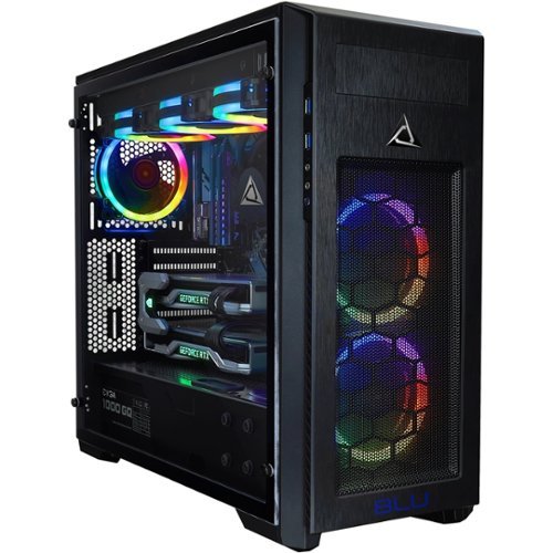 CybertronPC - BLU-Print Desktop - Intel Core i9-9900X - 64GB Memory - 6TB Hard Drive + 960GB Solid State Drive - Black/RGB-Front_Standard 