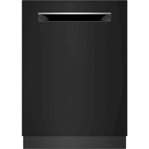 Bosch - 800 Series 24" Top Control Built-In Dishwasher with Stainless Steel Tub, 3rd Rack, 42 dBa - Black