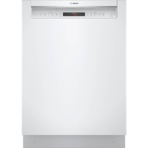 

Bosch - 800 Series 24" Front Control Built-In Dishwasher with CrystalDry, Stainless Steel Tub, 3rd Rack, 42 dBa - White