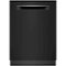 Bosch - 500 Series 24" Top Control Stainless Steel Tub Built-In Dishwasher with 3rd Rack and RackMatic, 44 dBa - Black-Front_Standard