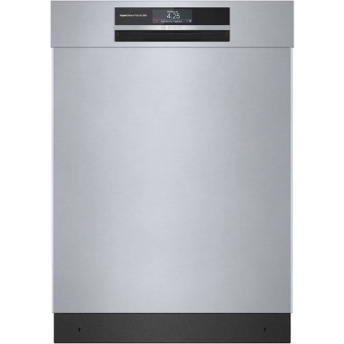 "Bosch - 800 Series 24"" Top Control Smart Built-In Stainless Steel Tub Dishwasher with 3rd Rack and CrystalDry, 42 dBa - Stainless Steel"