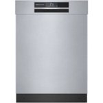 Bosch - 800 Series 24" Top Control Built-In Dishwasher with CrystalDry, Stainless Steel Tub, 3rd Rack, 42 dBa - Stainless steel - Front_Standard