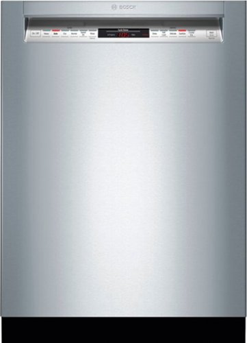 Bosch - 800 Series 24" Front Control Built-In Dishwasher with CrystalDry, Stainless Steel Tub, 3rd Rack, 42 dBa - Stainless steel