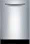 Bosch - 500 Series 24" Top Control Built-In Dishwasher with AutoAir, Stainless Steel Tub, 3rd Rack, 44 dBa - Stainless steel-Front_Standard 