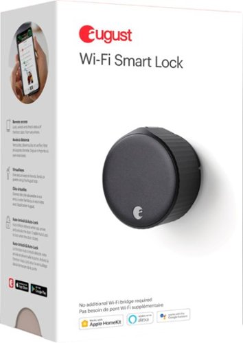 August Smart Lock Wi-Fi Replacement Deadbolt with App Access - Matte Black SHOP ONLINE
