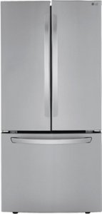 LG - 25.1 Cu. Ft. French Door Refrigerator - Stainless steel - Front_Standard