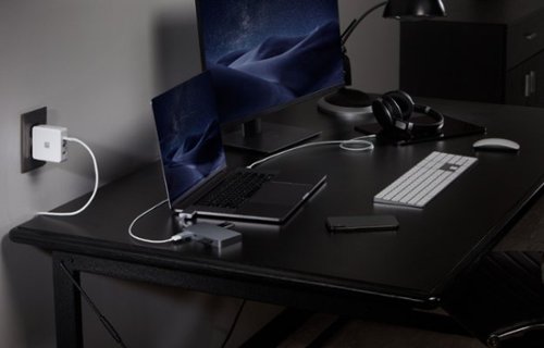 Platinum™ Dual USB-C-to-8-Port Hub for Select Apple MacBook Laptops - Space Gray WHERE TO BUY