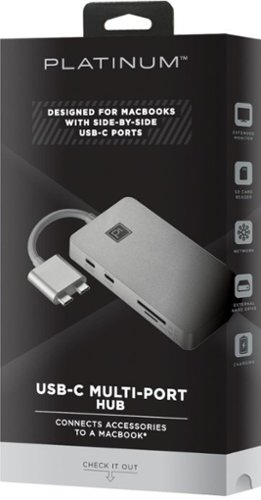 Platinum™ Dual USB-C-to-8-Port Hub for Select Apple MacBook Laptops - Space Gray SHOP ONLINE