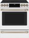 Café - 5.7 Cu. Ft. Slide-In Electric Induction Convection Range - Matte White-Front_Standard