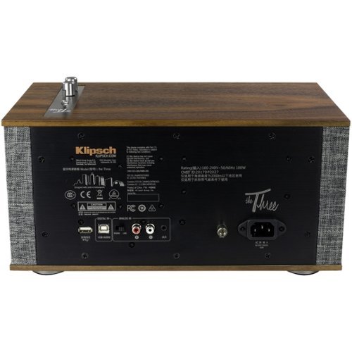 Klipsch The Three II Hi-Res Portable Bluetooth Speaker - Walnut GLOBAL SHIPPING
