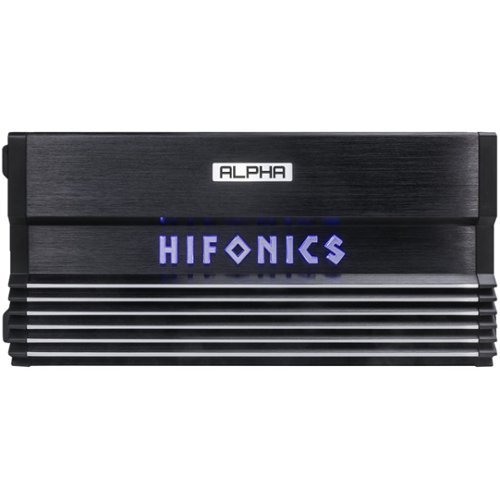 Hifonics - ALPHA 1500W Class D Digital Mono Amplifier with Variable Low-Pass Crossover - Silver/Black