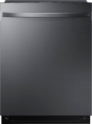 Samsung - StormWash 24" Top Control Built-In Dishwasher with AutoRelease Dry, 3rd Rack, 42 dBA - Black stainless steel