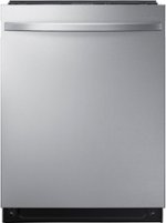 Samsung - StormWash™ 24" Top Control Built-In Dishwasher with AutoRelease Dry, 3rd Rack, 42 dBA - Stainless steel - Front_Standard