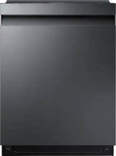 Front. Samsung - StormWash 24" Top Control Built-In Dishwasher with AutoRelease Dry, 3rd Rack, 42 dBA - Black Stainless Steel.