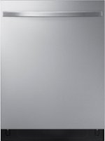 Samsung - StormWash™ 24" Top Control Built-In Dishwasher with AutoRelease Dry, 3rd Rack, 48 dBA - Stainless steel - Front_Standard