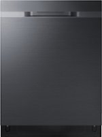 Samsung - StormWash 24" Top Control Built-In Dishwasher with AutoRelease Dry, 3rd Rack, 48 dBA - Black stainless steel - Front_Standard
