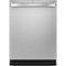 GE - Top Control Built-In Dishwasher with Stainless Steel Tub, 3rd Rack, 46dba - Stainless Steel-Front_Standard 