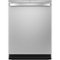 GE - Top Control Built-In Dishwasher with Tub, 3rd Rack, 46dba - Stainless Steel-Front_Standard