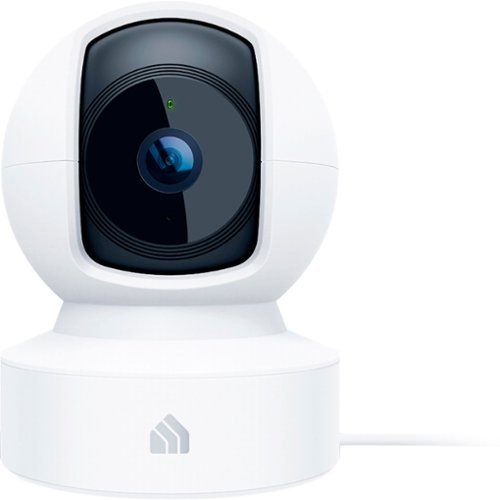  TP-Link - Kasa Spot Pan and Tilt Indoor Wi-Fi Wireless Network Surveillance Camera - Black/White