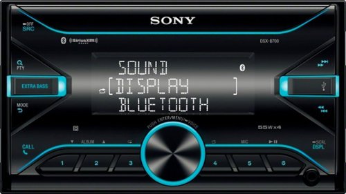 Sony - Built-in Bluetooth - In-Dash Digital Media Receiver - Black