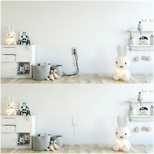 Sleek Socket 9' 2-Outlet Extension Power Cord with Wall Outlet Cover - White WHERE TO BUY