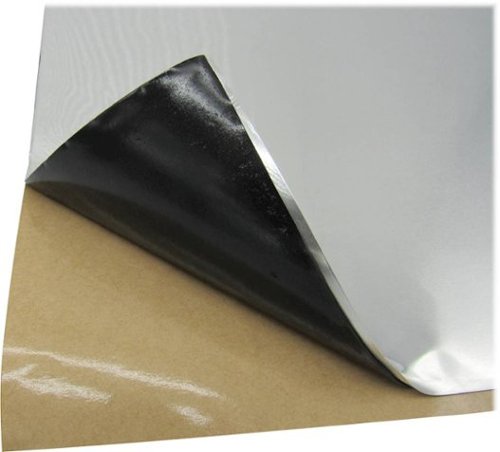HushMat Hoodliner 6 Sheets 12x23 Self-Adhesive Butyl Sound and Thermal Insulating 12 Sq Feet - White WORLDWIDE DELIVERY