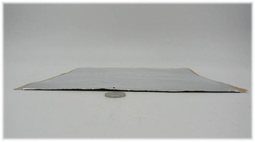 HushMat Hoodliner 6 Sheets 12x23 Self-Adhesive Butyl Sound and Thermal Insulating 12 Sq Feet - White GLOBAL SHIPPING