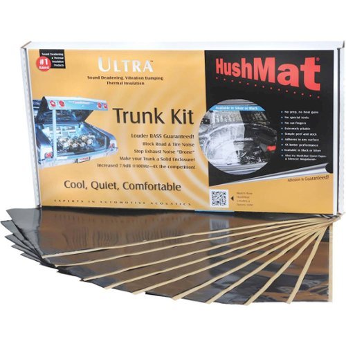 HushMat Trunk Sound-Damping Kit, 19 Sq. Ft. - Stealth Black Foil WORLDWIDE DELIVERY