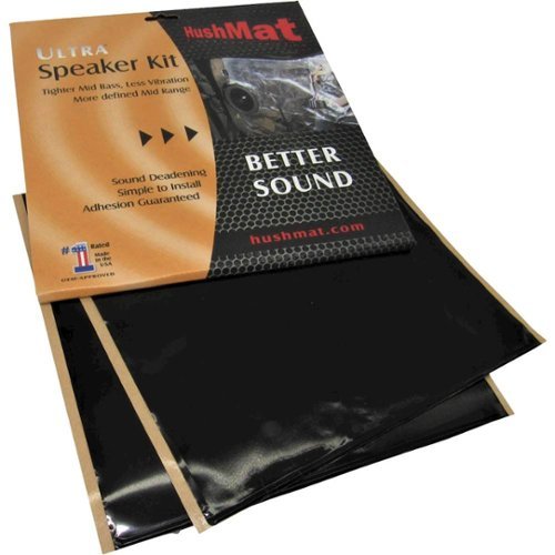 HushMat Speaker Sound-Damping Kit, 1.4 Sq. Ft. - Stealth Black Foil WORLDWIDE DELIVERY