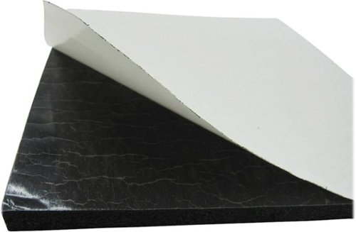 HushMat Silencer Megabond 23x36x0.50 Sound Absorbing Self-Adhesive Soft Foam 11.5 Sq Feet - Black WORLDWIDE DELIVERY