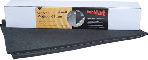 HushMat Silencer Megabond 23x36x0.50 Sound Absorbing Self-Adhesive Soft Foam 11.5 Sq Feet - Black BUY ONLINE