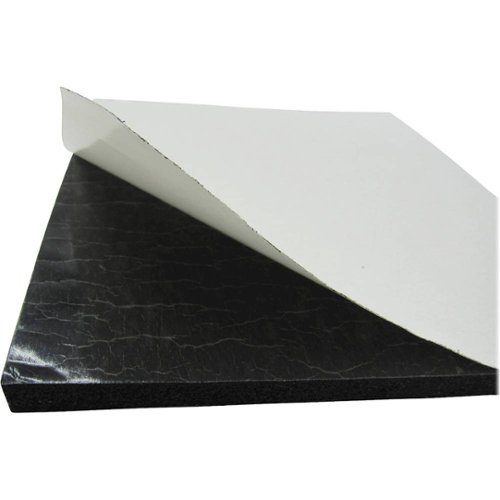 HushMat Silencer Megabond 2 Sheets 23x36x0.125 Self-Adhesive Soft Foam Anti Rattle 11.5 Sq Feet - Black GLOBAL SHIPPING