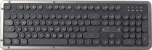 RETRO CLASSIC BT Bluetooth Mechanical Azio Typelit Switch Keyboard with Back Lighting - Onyx-Front_Standard 