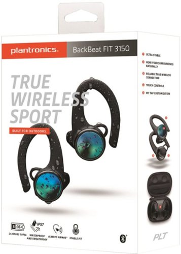 Plantronics Backbeat FIT 3150 True Wireless Sport Headphones - Black WHERE TO BUY