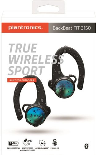 Plantronics Backbeat FIT 3150 True Wireless Sport Headphones - Black SHOP ONLINE