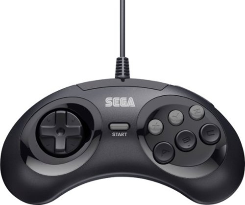  Retro-Bit - SEGA Genesis 6-Button Arcade Pad for PC, Mac, SEGA Genesis Mini, PlayStation 3 and Nintendo Switch - Black
