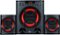 LG - XBOOM 40W Speaker System and Subwoofer Combo Set - Red/Black-Front_Standard