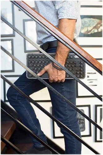 AZIO Retro Compact Bluetooth Mechanical Keyboard with Back Lighting - Black Leather/Gunmetal Matte BUY IN EUROPE