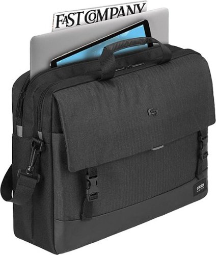 Solo New York Notch Briefcase for 15.6 Laptop - Gray/Black BUY IN MIDDLE EAST