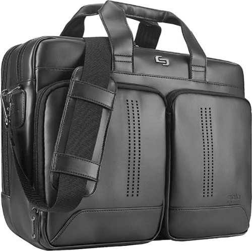 Solo New York Moore Briefcase for 15.6 Laptop - Black WORLDWIDE DELIVERY