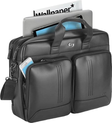 Solo New York Moore Briefcase for 15.6 Laptop - Black BUY IN EUROPE