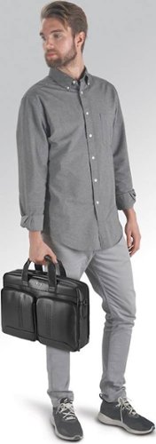 Solo New York Moore Briefcase for 15.6 Laptop - Black BUY IN UAE
