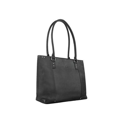 Solo New York Jay Leather Tote for 15.6 Laptop - Black WORLDWIDE DELIVERY