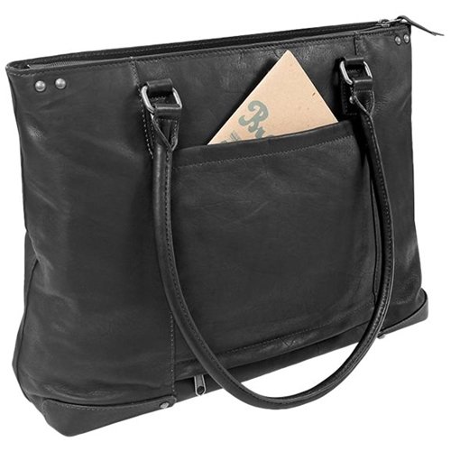 Solo New York Jay Leather Tote for 15.6 Laptop - Black BUY ONLINE