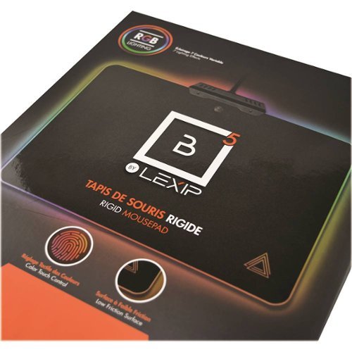 Lexip B5 Mouse Pad with RGB Lighting - Black BUY IN AUSTRALIA