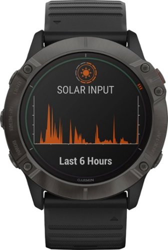  Garmin - fēnix 6X Pro GPS Smartwatch 51mm Fiber-Reinforced Polymer - Black