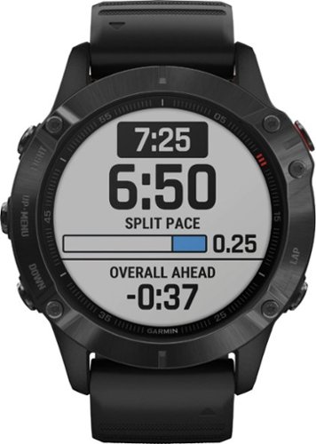 Garmin - fēnix 6 Pro GPS Smartwatch 47mm Fiber-Reinforced Polymer - Black