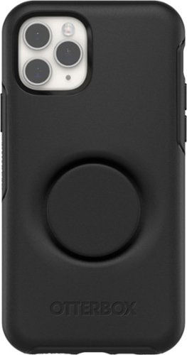 OtterBox - + Pop Symmetry Series Case for Apple® iPhone® 11 Pro - Black-Front_Standard 